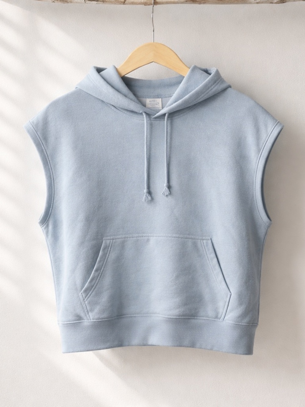 Uniqlo Light Blue Sleeveless Hoodie